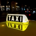 Taxi at night