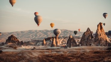hot air balloons on the sky during daytime