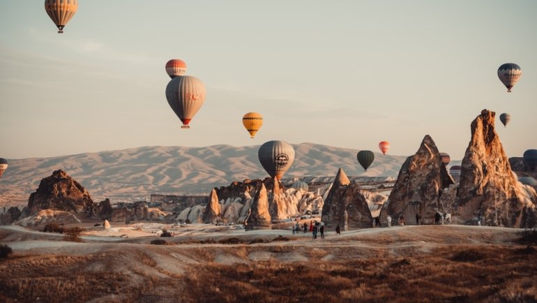 hot air balloons on the sky during daytime