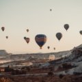 hot air balloons in the sky during daytime
