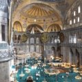 The interior of the hagia sophia is majestic.
